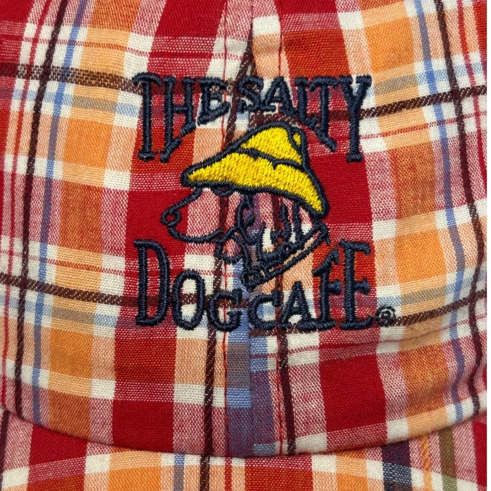 The Salty Dog Cafe Hat Youth Plaid Baseball Cap‎ Kids Apparel Hilton Head